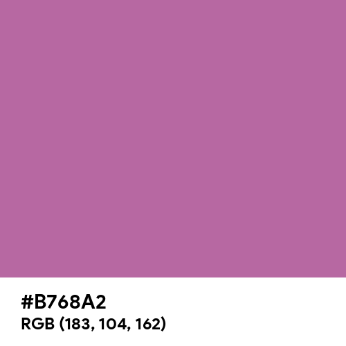 Pearly Purple (Hex code: B768A2) Thumbnail