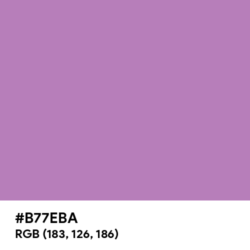 African Violet (Hex code: B77EBA) Thumbnail