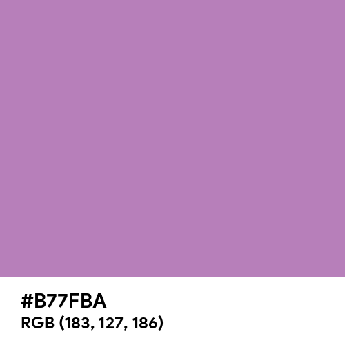 African Violet (Hex code: B77FBA) Thumbnail