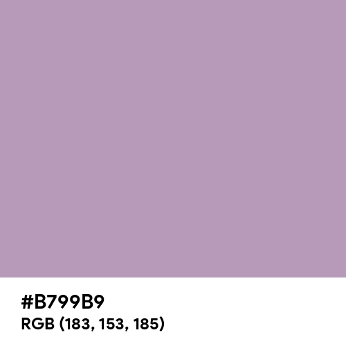 Pastel Purple (Hex code: B799B9) Thumbnail