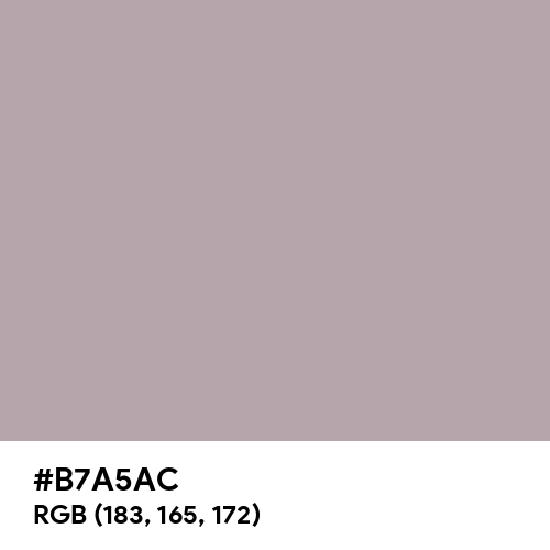 Pastel Purple (Hex code: B7A5AC) Thumbnail