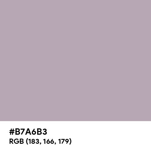 Pastel Purple (Hex code: B7A6B3) Thumbnail