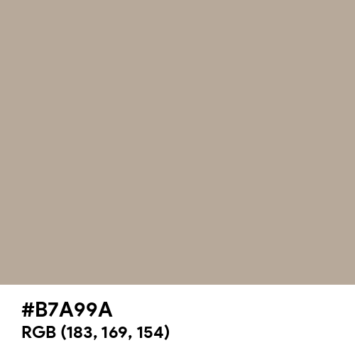 Flax Fibre Grey (Hex code: B7A99A) Thumbnail
