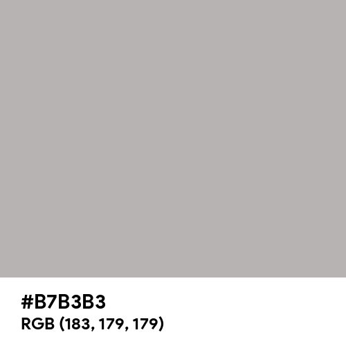 Philippine Silver (Hex code: B7B3B3) Thumbnail