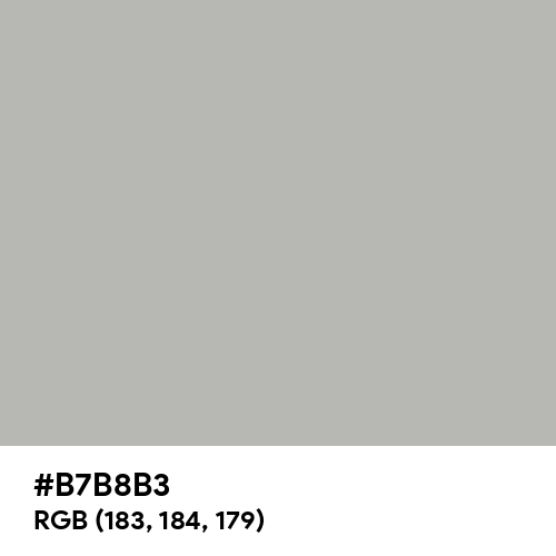 Philippine Silver (Hex code: B7B8B3) Thumbnail