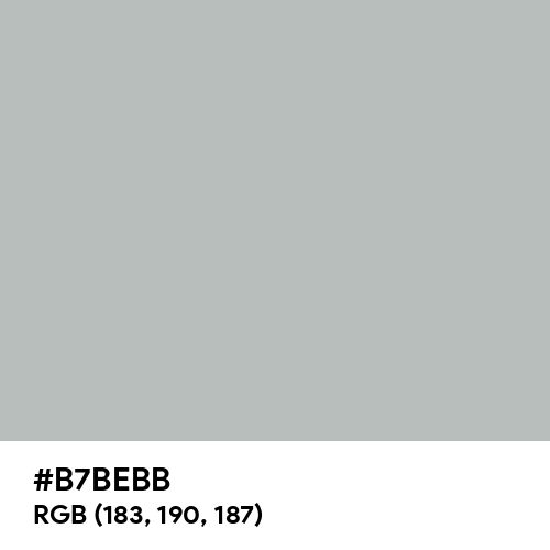 Gray (X11) (Hex code: B7BEBB) Thumbnail