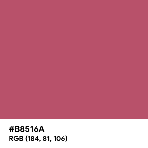 Tulip Red (Hex code: B8516A) Thumbnail
