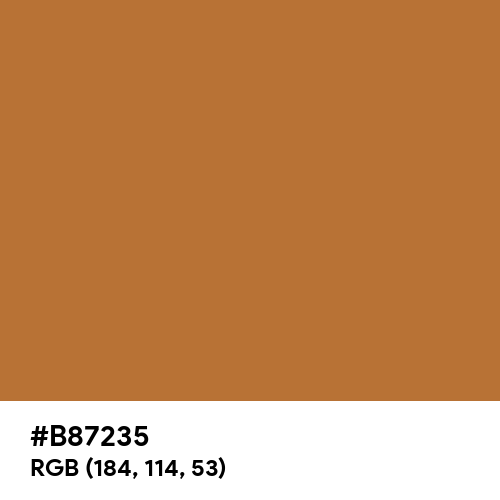 Copper (Hex code: B87235) Thumbnail