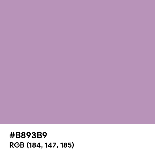 Pastel Purple (Hex code: B893B9) Thumbnail