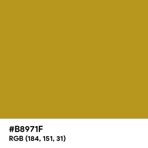 Gold Foil (Hex code: B8971F) Thumbnail