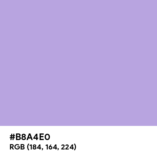 Light Pastel Purple (Hex code: B8A4E0) Thumbnail