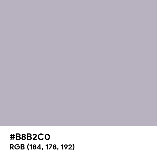 Gray (X11) (Hex code: B8B2C0) Thumbnail