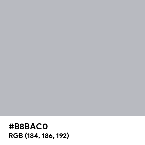 Gray (X11) (Hex code: B8BAC0) Thumbnail