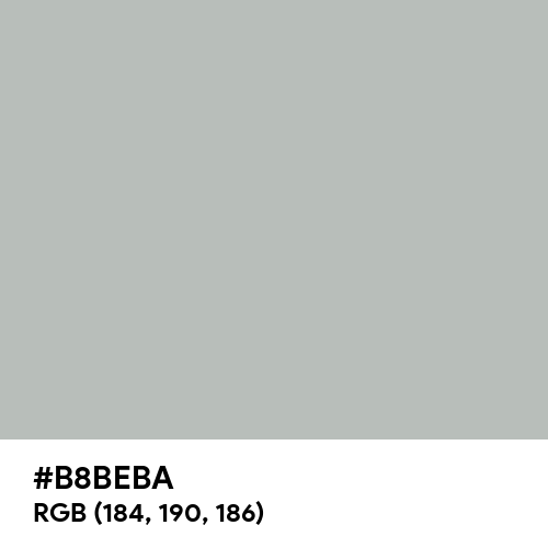 Gray (X11) (Hex code: B8BEBA) Thumbnail