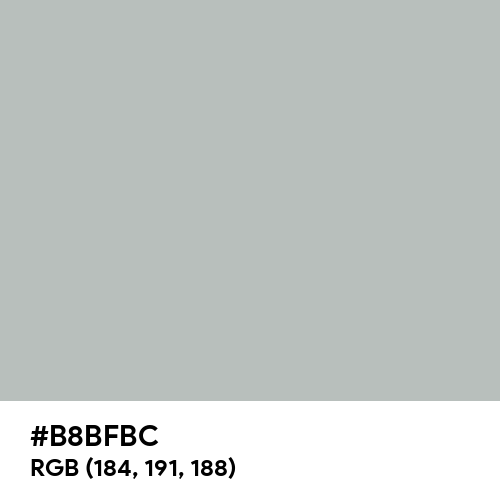 Gray (X11) (Hex code: B8BFBC) Thumbnail