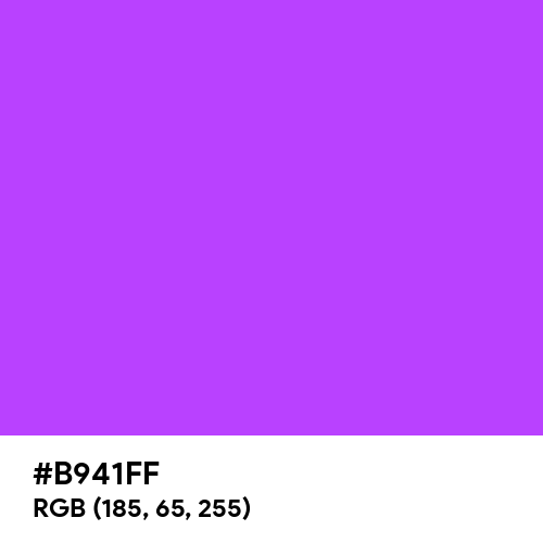 Shiny Purple (Hex code: B941FF) Thumbnail