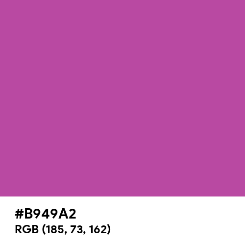 Rose Quartz Pink (Hex code: B949A2) Thumbnail