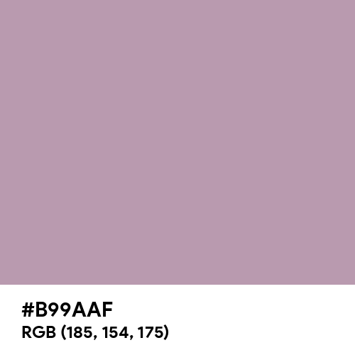 Pastel Purple (Hex code: B99AAF) Thumbnail