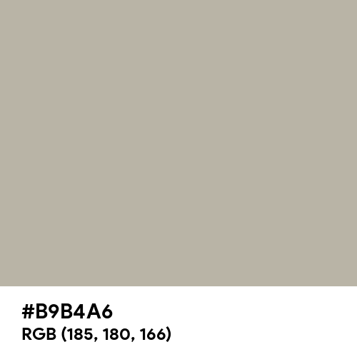 Arabian Gray (Hex code: B9B4A6) Thumbnail