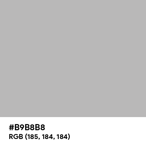Philippine Silver (Hex code: B9B8B8) Thumbnail