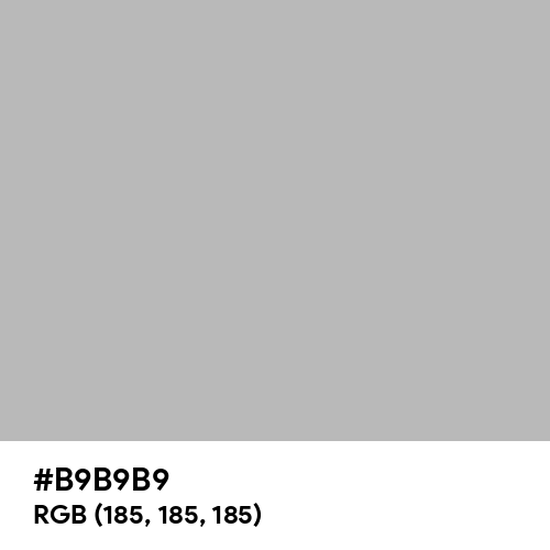 Gray (X11) (Hex code: B9B9B9) Thumbnail