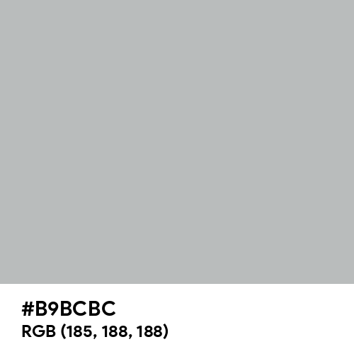 Gray (X11) (Hex code: B9BCBC) Thumbnail
