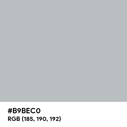 Gray (X11) (Hex code: B9BEC0) Thumbnail