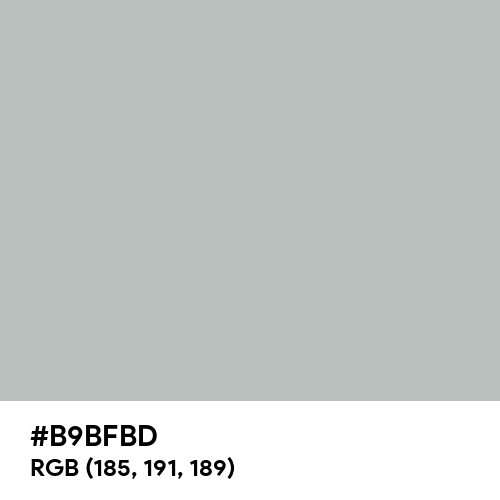 Gray (X11) (Hex code: B9BFBD) Thumbnail
