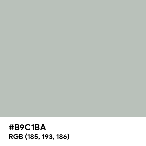 Gray (X11) (Hex code: B9C1BA) Thumbnail