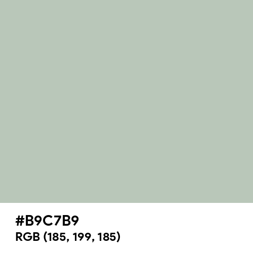 Gray (X11) (Hex code: B9C7B9) Thumbnail