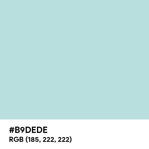 Powder Blue (Hex code: B9DEDE) Thumbnail