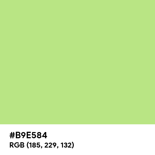 Yellow-Green (Crayola) (Hex code: B9E584) Thumbnail