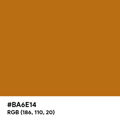 Light Brown (Hex code: BA6E14) Thumbnail