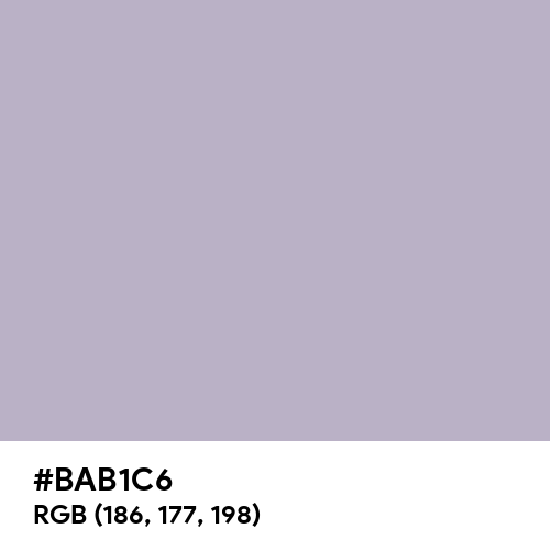 Gray (X11) (Hex code: BAB1C6) Thumbnail