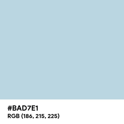 Beau Blue (Hex code: BAD7E1) Thumbnail