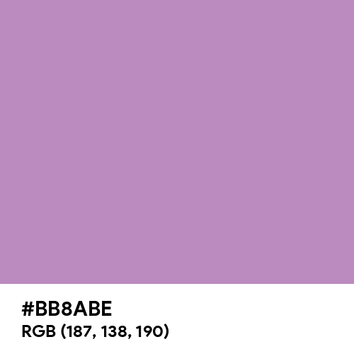 African Violet (Hex code: BB8ABE) Thumbnail