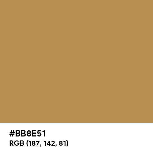 Cardboard Brown (Hex code: BB8E51) Thumbnail