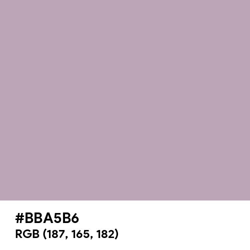 Pastel Purple (Hex code: BBA5B6) Thumbnail