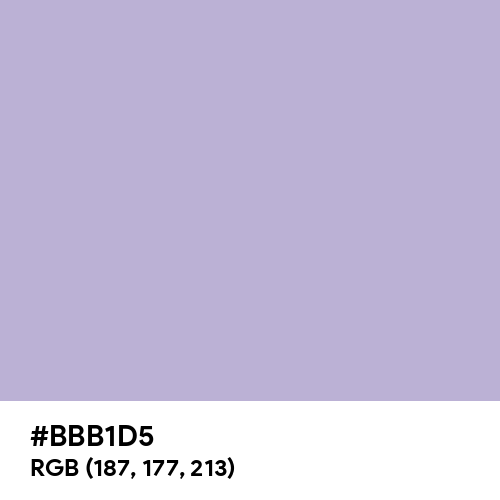 Lavender Gray (Hex code: BBB1D5) Thumbnail