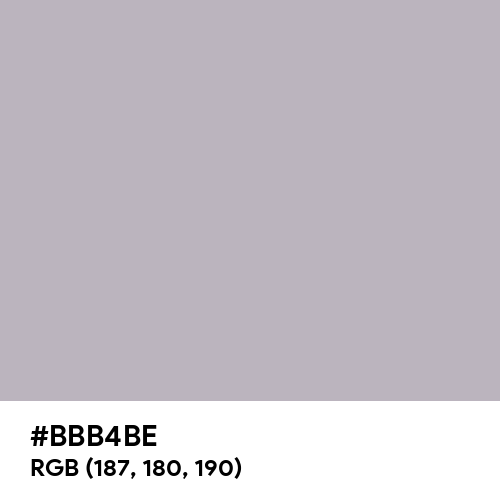 Gray (X11) (Hex code: BBB4BE) Thumbnail