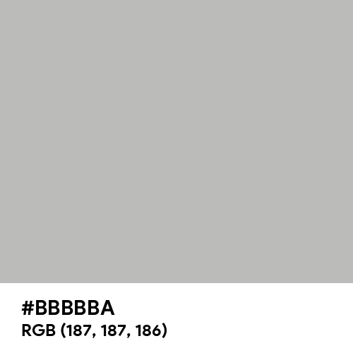 Gray (X11) (Hex code: BBBBBA) Thumbnail