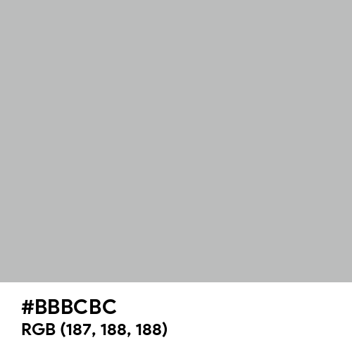Gray Violet (Hex code: BBBCBC) Thumbnail