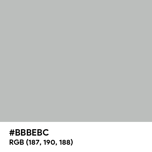 Gray (X11) (Hex code: BBBEBC) Thumbnail