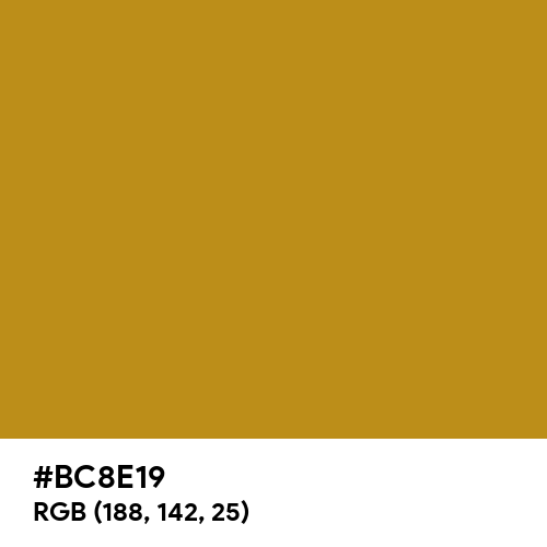 Autumn Gold (Hex code: BC8E19) Thumbnail
