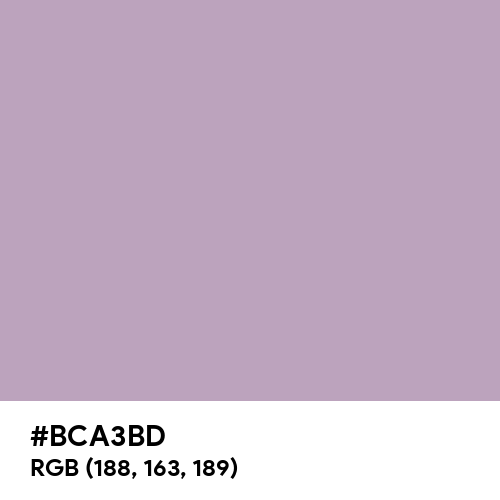 Pastel Purple (Hex code: BCA3BD) Thumbnail