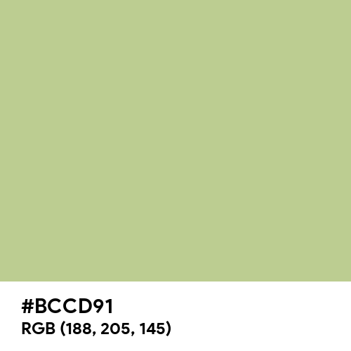 Natural Green (RAL Design) (Hex code: BCCD91) Thumbnail