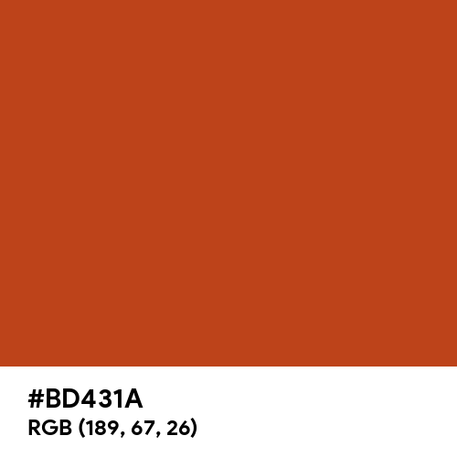 Dark Pastel Red (Hex code: BD431A) Thumbnail