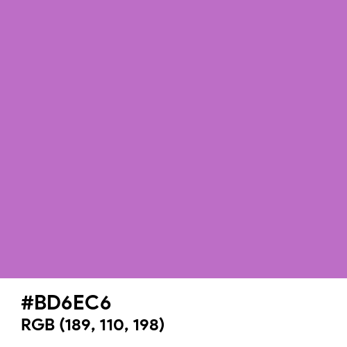 Rich Lilac (Hex code: BD6EC6) Thumbnail