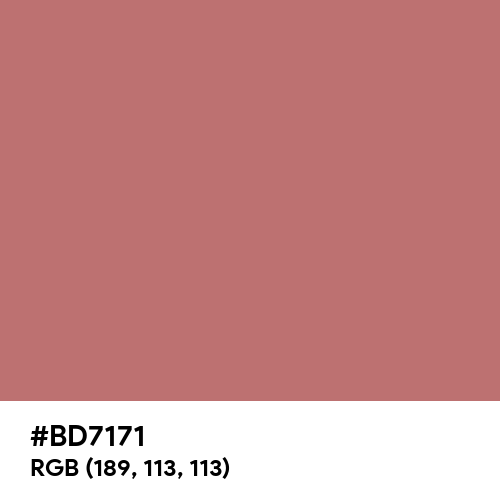 Rose Gold (Hex code: BD7171) Thumbnail