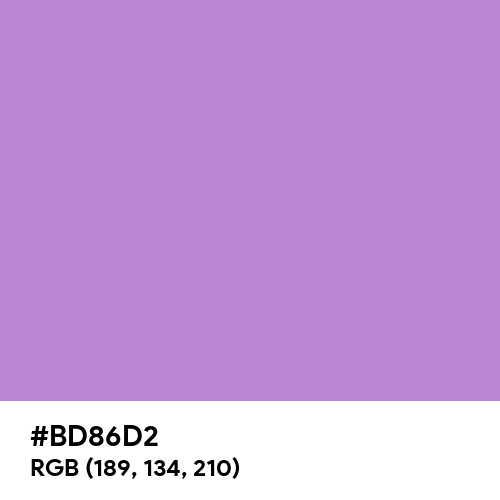 Light Purple Blue (Hex code: BD86D2) Thumbnail
